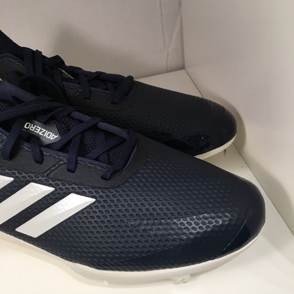 Adidas Adizero Afterburner Baseball Cleats Size 13 Blue White main image 10
